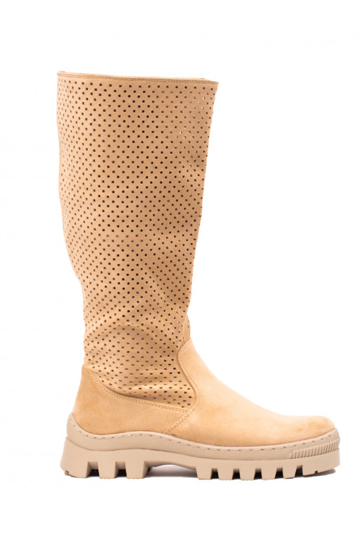 Sapatos longos para mulher Potocki cor bege
