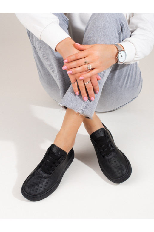 Esportes pretos - sapatos de lazer... Esportes pretos - sapatos de lazer...