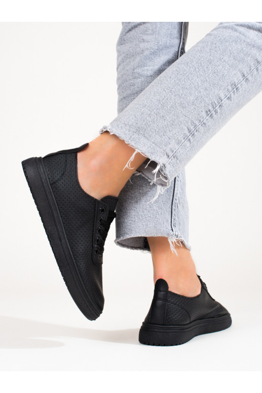 Esportes pretos - sapatos de lazer... Esportes pretos - sapatos de lazer...