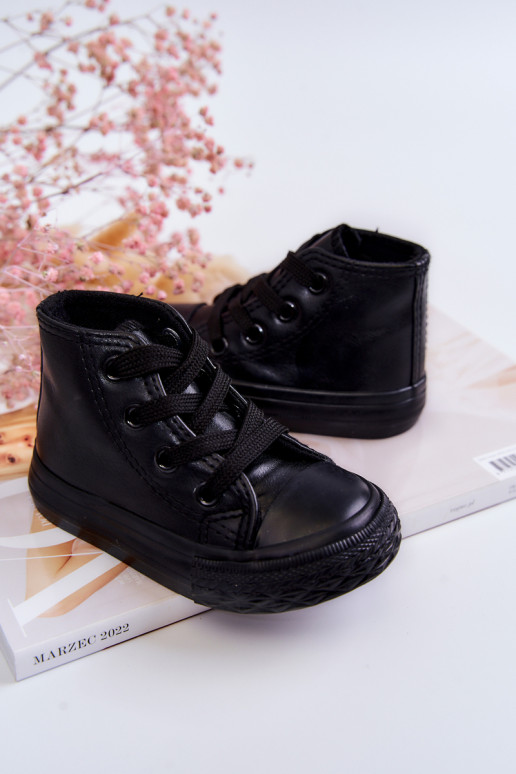 Sapatos infantis pretos de lazer Marney