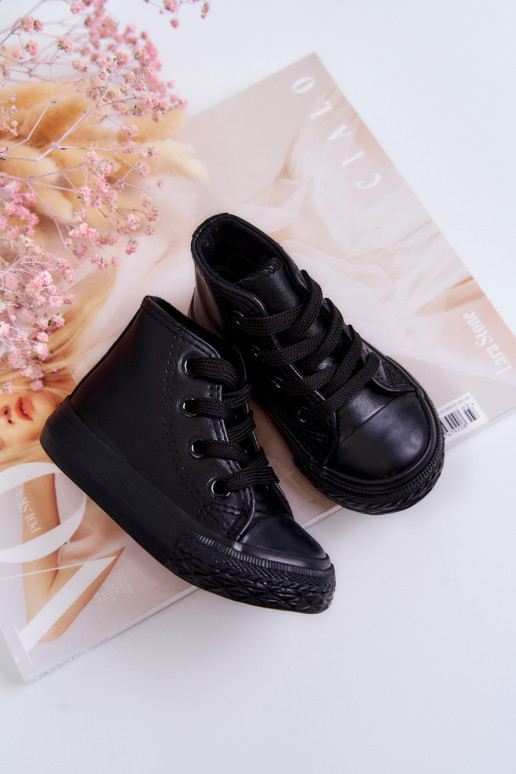 Sapatos infantis pretos de lazer Marney