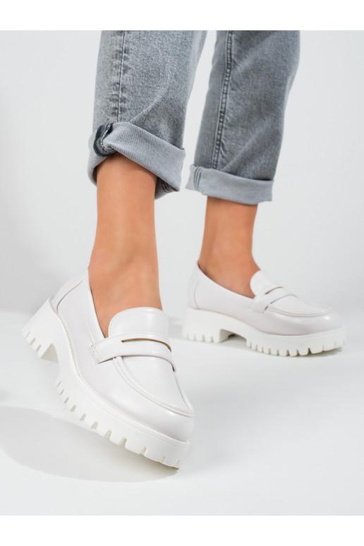 Sapatos femininos brancos Shelovet com plataforma