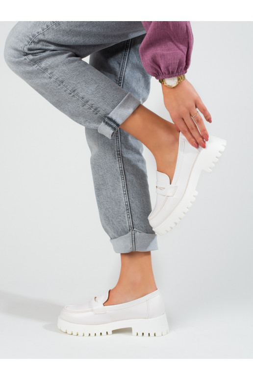 Sapatos femininos brancos Shelovet com plataforma