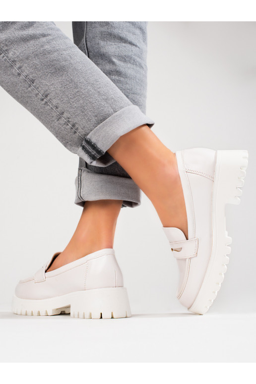Sapatos femininos brancos Shelovet com plataforma