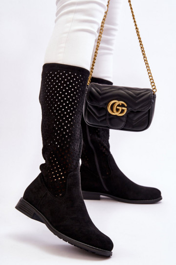 Botas longas de camurça na... 2