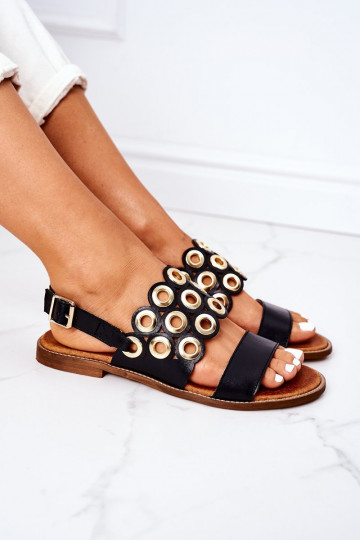 Sandálias pretas com... 2