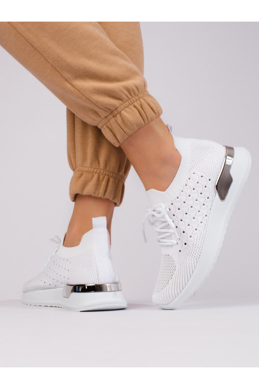Sapatos têxteis brancos Shelovet