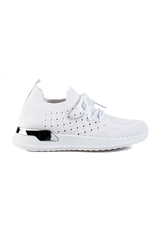 Sapatos têxteis brancos Shelovet