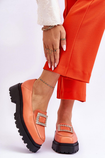 Mocassins laranja Agathe