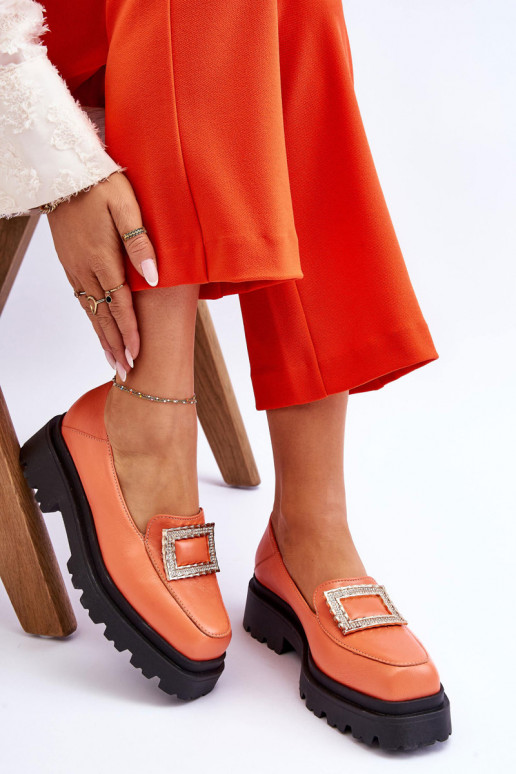 Mocassins laranja Agathe