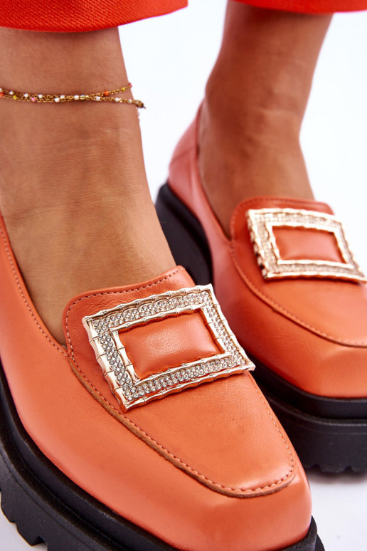 Mocassins laranja Agathe