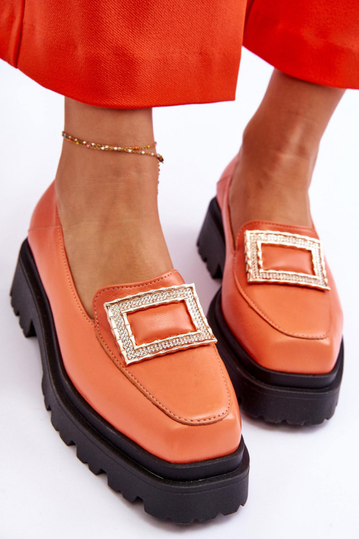 Mocassins laranja Agathe