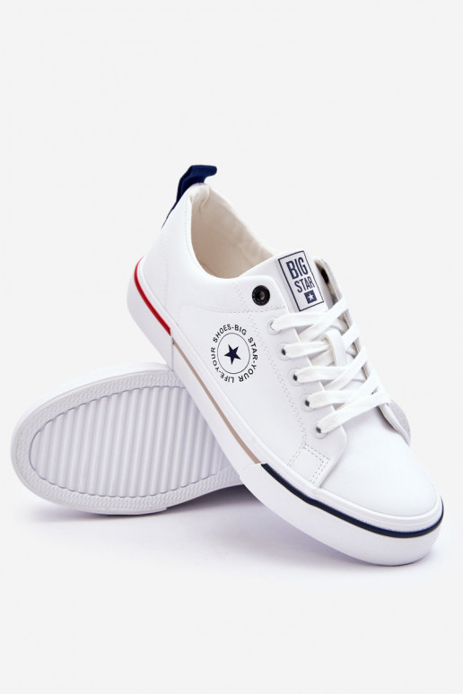 Sapatos casuais brancos masculinos Big Star