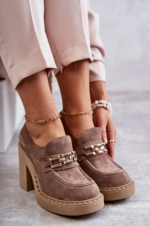 Jaime Botas de camurça bege com salto... Jaime Botas de camurça bege com salto...