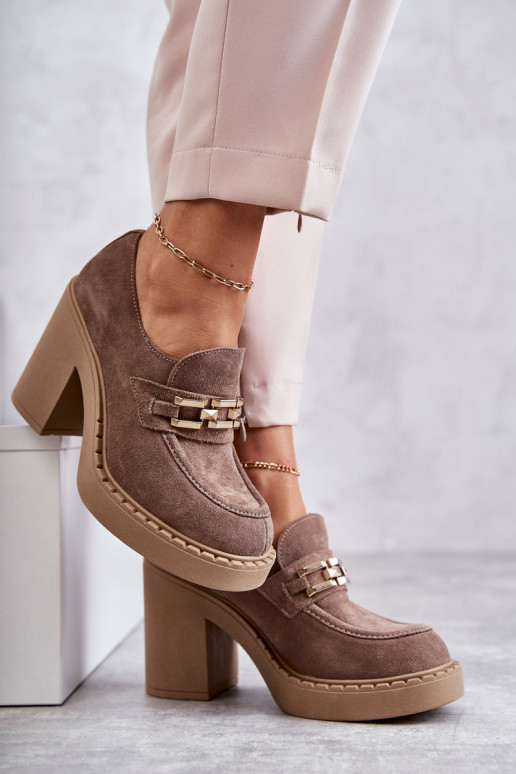 Jaime Botas de camurça bege com salto... Jaime Botas de camurça bege com salto...