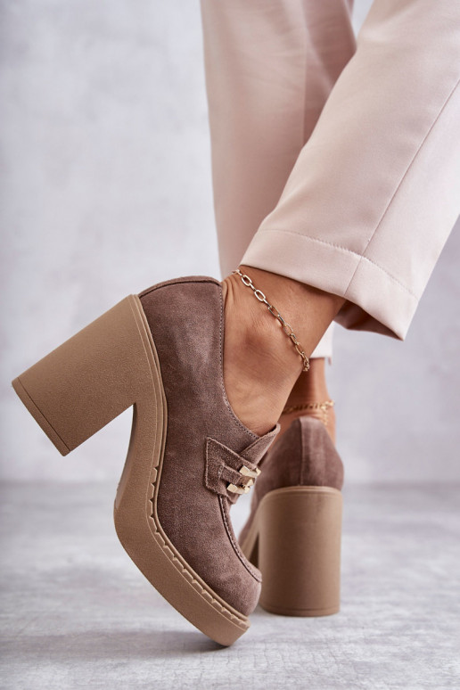 Jaime Botas de camurça bege com salto... Jaime Botas de camurça bege com salto...