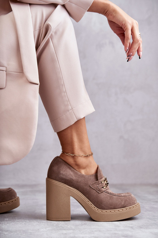 Jaime Botas de camurça bege com salto... Jaime Botas de camurça bege com salto...