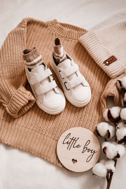 Calçado infantil branco de lazer BIG... Calçado infantil branco de lazer BIG...