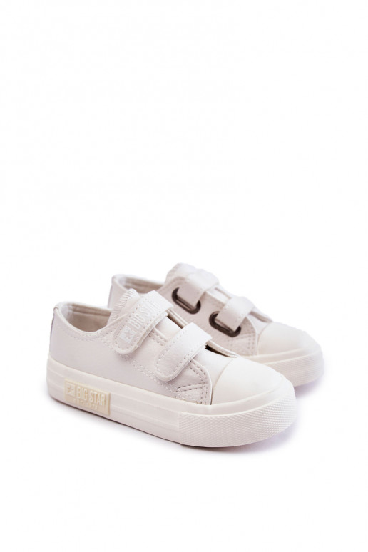 Calçado infantil branco de lazer BIG STAR com fechos adesivos