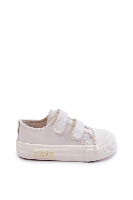 Calçado infantil branco de lazer BIG STAR com fechos adesivos