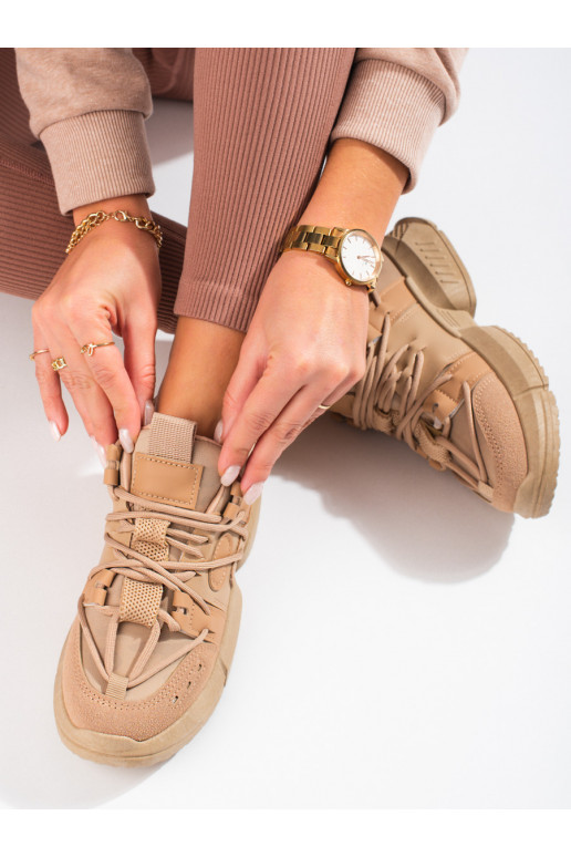 Sapatos de lazer bege Tênis Shelovet