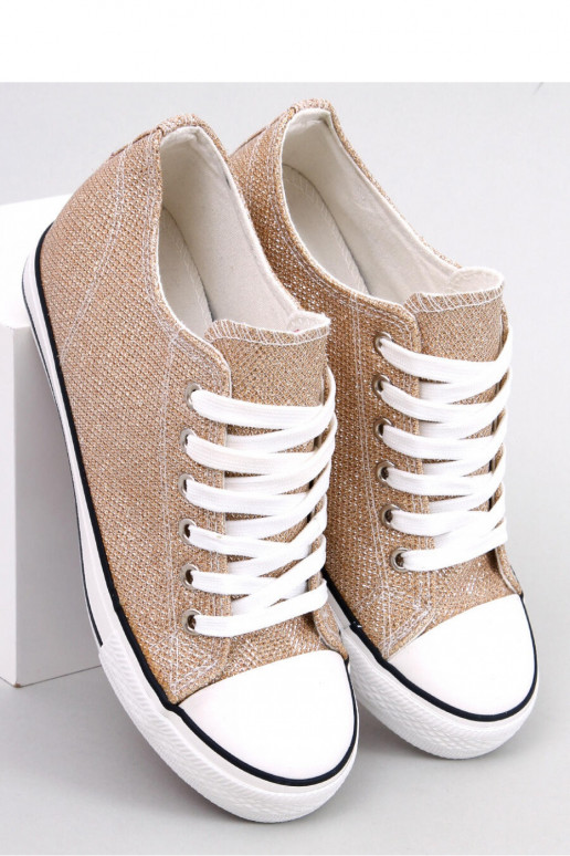 Sapatos plataforma casuais bege