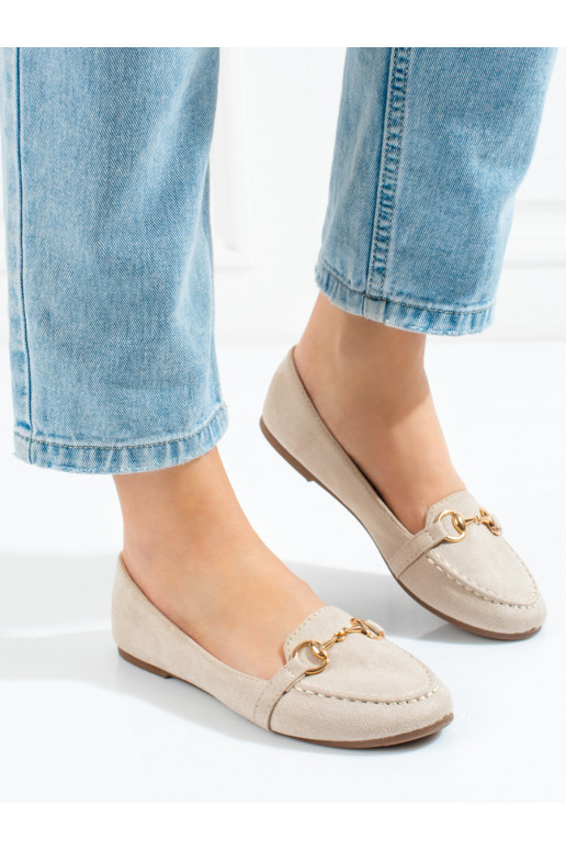 Mocassins femininos Potocki bege