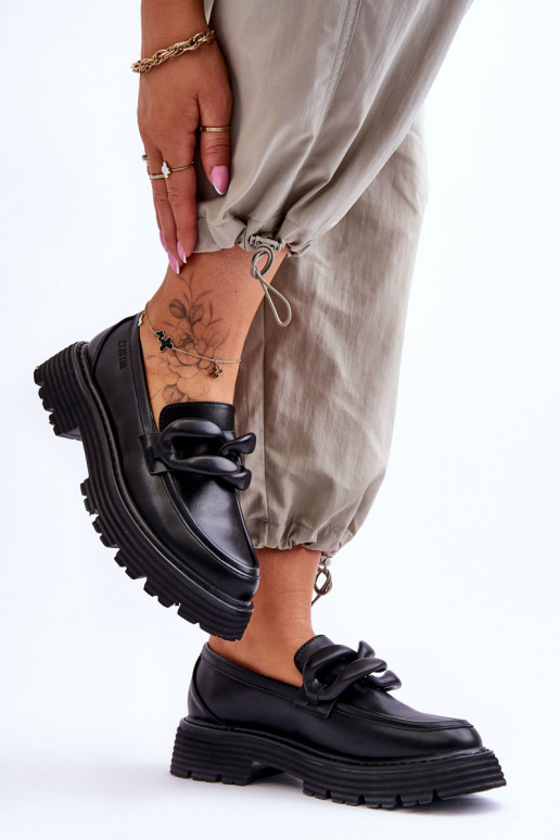 Sapatos mocassim Big Star cor preta Sapatos mocassim Big Star cor preta