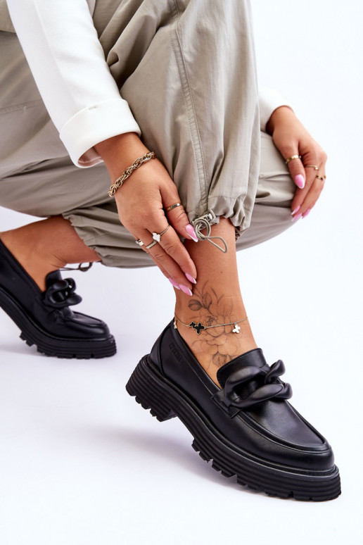 Sapatos mocassim Big Star cor preta Sapatos mocassim Big Star cor preta