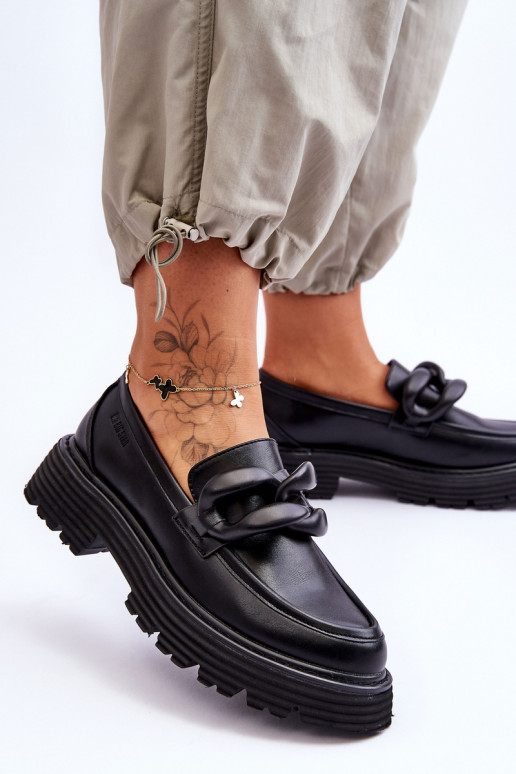 Sapatos mocassim Big Star cor preta Sapatos mocassim Big Star cor preta