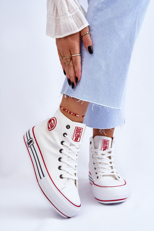 Sapatos casuais com plataforma Big Star cor branca