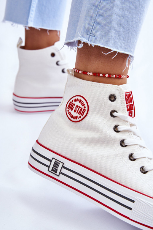 Sapatos casuais com plataforma Big Star cor branca