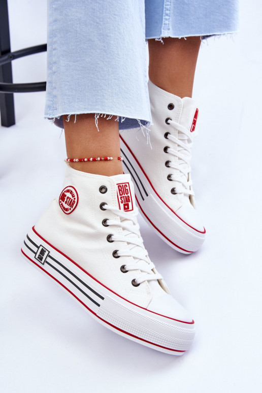Sapatos casuais com plataforma Big Star cor branca