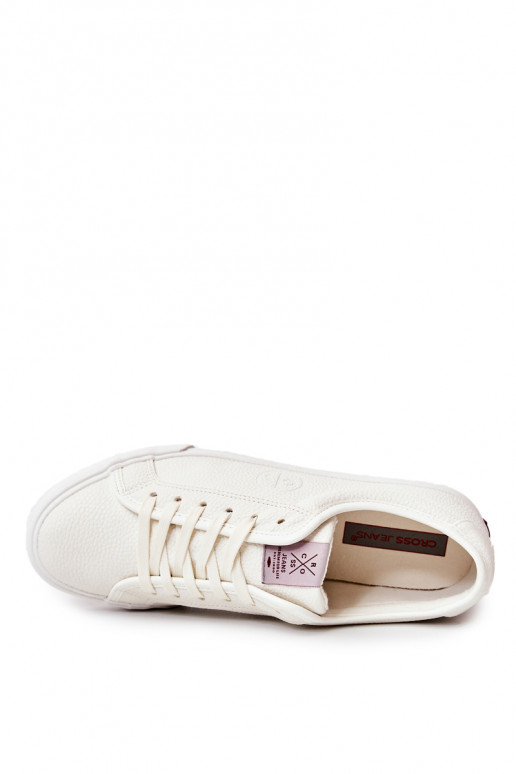 Sapatos casuais masculinos em Cross Jeans branco
