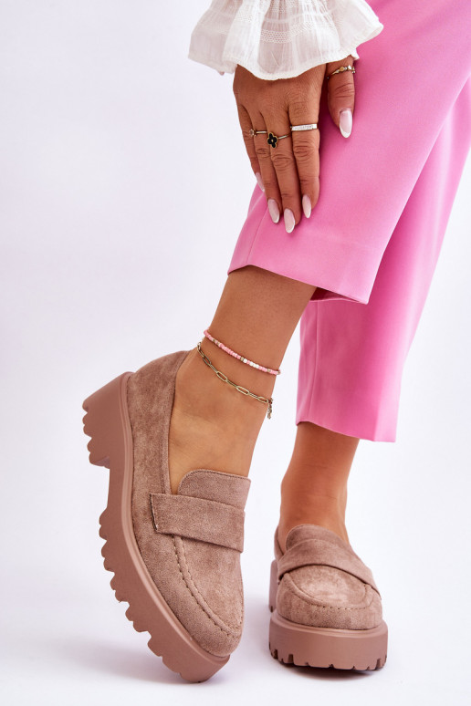 Mocassins em camurça bege Corrin