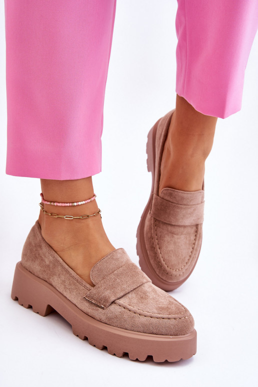 Mocassins em camurça bege Corrin