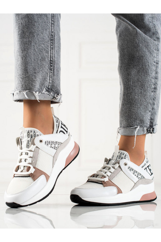 Sapatos casuais brancos femininos...