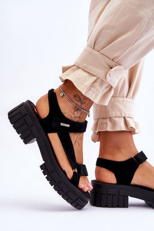 Sandálias confortáveis de camurça Big... Sandálias confortáveis de camurça Big...