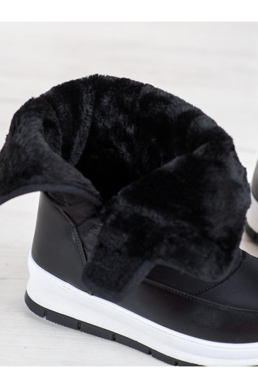 Botas de neve pretas com fechos adesivos BAT_DS8826B