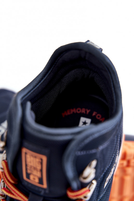 Botas de caminhada Memory Foam Big Star azuis escuras para homens