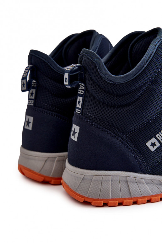 Botas de caminhada Memory Foam Big Star azuis escuras para homens