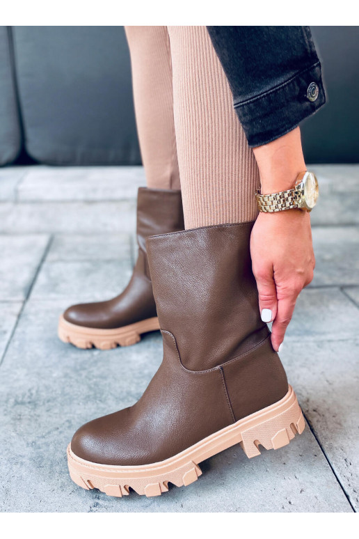 Botas marrons femininas JOWITA GREEN Botas marrons femininas JOWITA GREEN