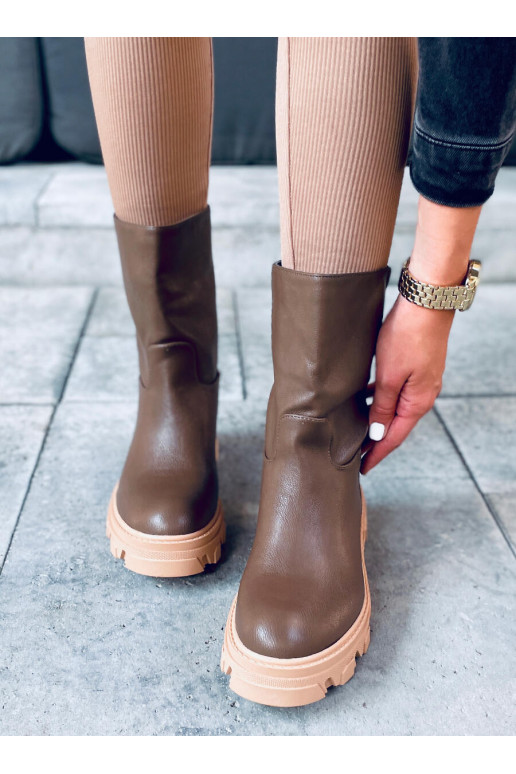 Botas marrons femininas JOWITA GREEN Botas marrons femininas JOWITA GREEN