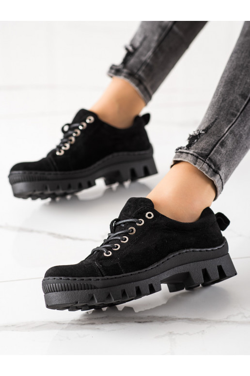 Sapatos pretos com plataforma S. Barski