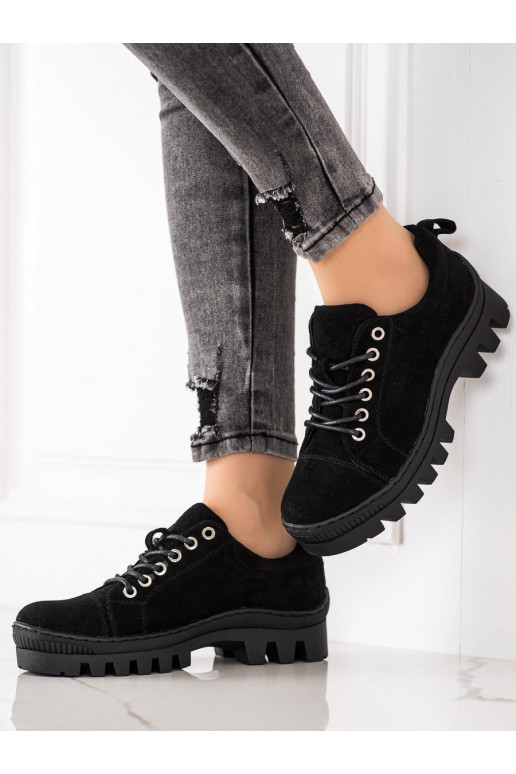 Sapatos pretos com plataforma S. Barski