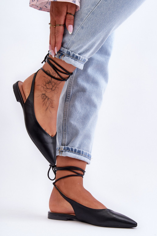 Bailarinas com fitas em preto Lilly Ann Bailarinas com fitas em preto Lilly Ann