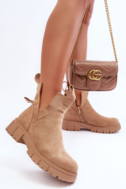 botas bege Heaven
