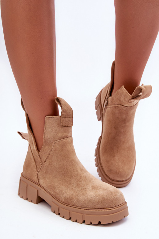 botas bege Heaven
