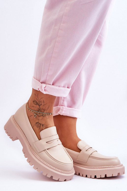 Mocassins com plataforma enorme em...