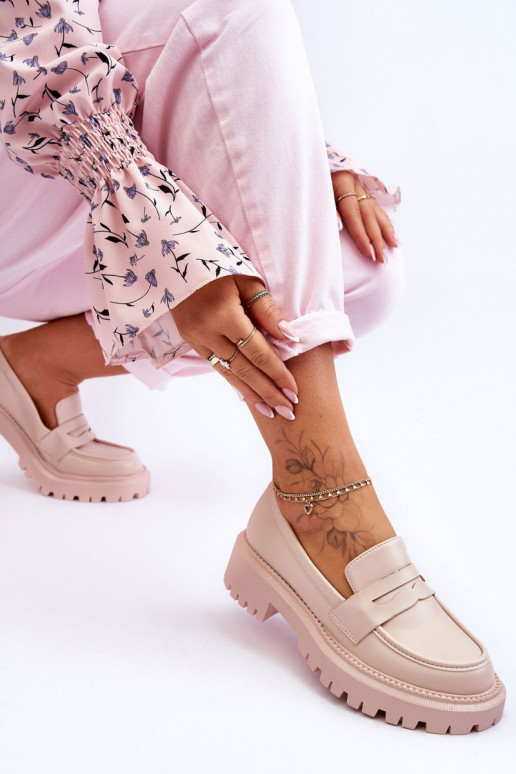 Mocassins com plataforma enorme em...